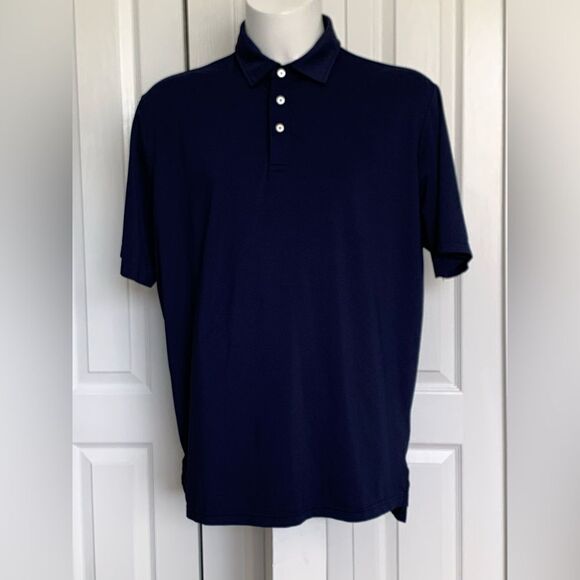 Polo Ralph Lauren Classic Navy Golf Polo Shirt - Picture 1 of 6
